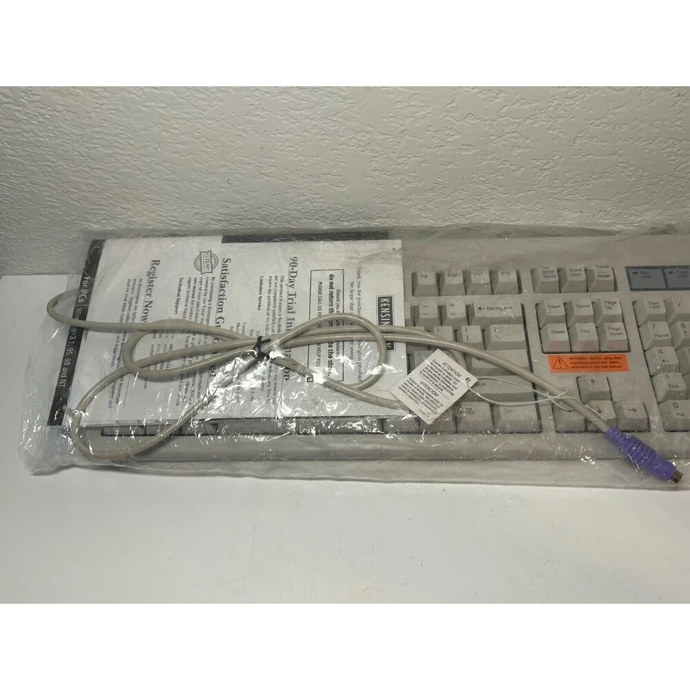 KENSINGTON 64340 A KEYBOARD-IN-A-BOX PS/2 KEYBOARD BRAND NEW w/Tags Perfect Cond